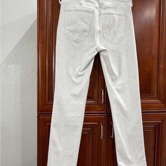 GAP Classic Straight White Jeans Size 6/28R Mid Rise Stretch Denim - Picture 9 of 16